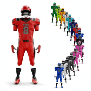2026 New Latest Design OEM ODM Customized Sublimation Design Printed American Football Uniforms Outdoor Game Training Full Kits - Product Image 1