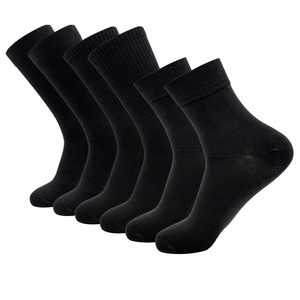 Unisex Beige <b>Black</b> Dark Brown Soft Cashmere Merino Wool Cotton Tube Anti-Bacterial Thick Elegant Classic Business <b>Socks</b> Men - Product Image 3