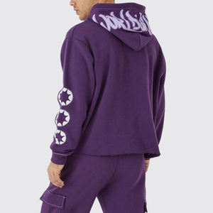 Conjunto Deportivo de Algodón Lavado Estilo Vintage para Hombre, Sudadera con Capucha y Pantalones con Logotipo Personalizado, Ropa Deportiva Informal de Alta Calidad - Product Image 2