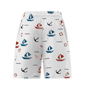 Shorts de Playa Cómodos con Estampado de Veleros, Personalizados, Nueva Llegada - Product Image 1