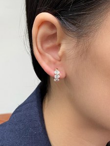 0.51CT Each Oval Cut Diamond Dainty <b>Stud</b> <b>Earrings</b> Lab Grown 14K Solid Gold <b>Fine</b> Premium Quality Surprise Gift For Girlfriends - Product Image 2