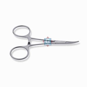 Pinza Hemostática Curva con Mordazas Serradas para Mosquitos, Instrumento Quirúrgico Manual de Acero Inoxidable para Cirugía General - Product Image 2