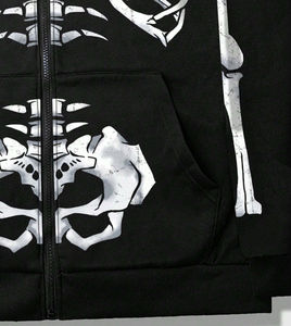 Sudadera con Capucha Glory 2026 con Estampado de Calavera DTF Personalizado, Sudadera con Cremallera de Alta Calidad, Informal, de Manga Larga, para Primavera y Otoño, para Hombre - Product Image 4