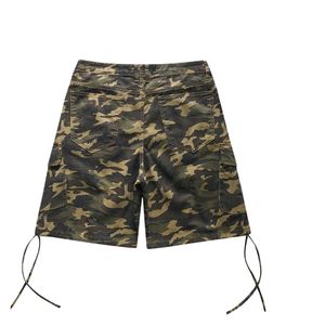 Custom Mens Graphic Patchwork <b>Denim</b> Shorts Distressed Ripped Vintage Jean Shorts Y2K Streetwear Baggy Leopard Print Jorts Shorts - Product Image 3