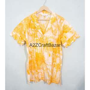 ชุดนอนผ้าฝ้ายคังกูร่าทำมือสไตล์อินเดีย ลายพิมพ์บล็อกด้วยมือแบบวินเทจ สวยงาม ทันสมัย เหมาะสำหรับผู้หญิงใส่ในช่วงฤดูใบไม้ร่วง - Product Image 3