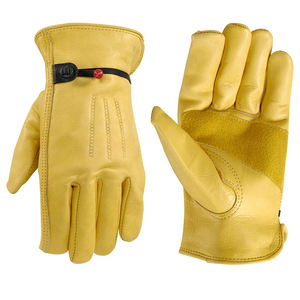 Gants de travail en cuir de vachette pleine fleur de haute qualité, résistants à la chaleur et au feu, pour mécaniciens - Product Image 1