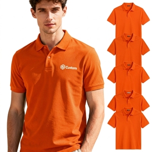 Polo de Algodón de 200 GSM para Hombre, Manga Corta, Uniforme de Trabajo, Polo Transpirable, Informal, Liso, con Logotipo Personalizado Impreso y Bordado - Product Image 3