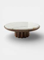 Meubles de décoration intérieure haut de gamme, table en marbre sophistiquée, table basse ronde glamour, table de décoration intérieure moderne, table luxueuse