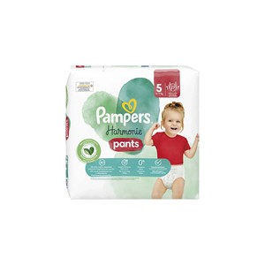 Pañales Premium Pampers Harmonie Pants, hechos con fibras vegetales para un ajuste suave y cómodo y protección contra fugas. - Product Image 3