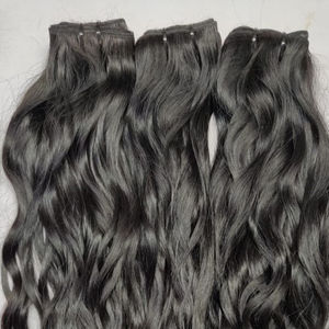 Lots de Cheveux Humains Vierges Ondulés Profonds Naturels, Doux, Double Trame, Tissage à la Machine, Extensions de Cheveux Bouclés Effet Mouillé, Vente en Gros - Product Image 2