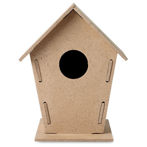 Casetta per uccelli da cortile in truciolato - Product Image 1