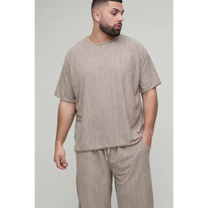 Ensemble de survêtement de sport en coton respirant pour homme, 2 pièces, short et haut, idéal pour l'été – Nouvelle collection en gros - Product Image 3