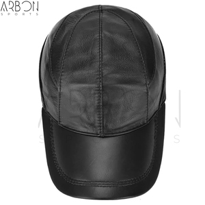 Casquettes en cuir pour adultes, fabriquées sur mesure, de qualité supérieure, pour le sport en plein air, automne-hiver, avec le meilleur prix et un bon fournisseur. - Product Image 5