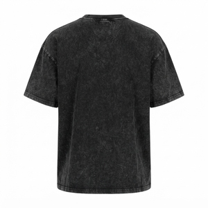 Men's T Shirt Black Acid Wash Graphic Print Crew Neck Short Sleeve Oversized Fit Casual Streetwear <b>Tshirt</b> Clothes - Product Image 4