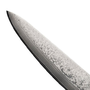 มีดเชฟเหล็กดามัสกัสเกรดมืออาชีพสำหรับทำอาหารในครัว ใบมีดทนทานพร้อมด้ามจับสมดุลสำหรับการเตรียมอาหารประจำวัน - Product Image 4