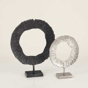 Escultura moderna abstracta de metal en espiral, dorada, de aluminio, decorativa, para el hogar de lujo, sala de estar, oficina, adorno de mesa. - Product Image 2