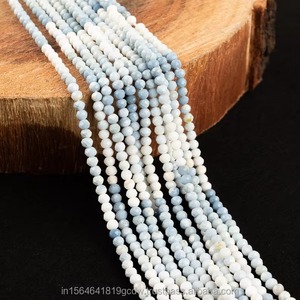 Natural Blue <b>Opal</b> 3MM Micro Faceted Round Gemstone Beads For Jewelry Making <b>Necklace</b> Bracelet Strands Wholesale Bulk Manufacture - Product Image 2