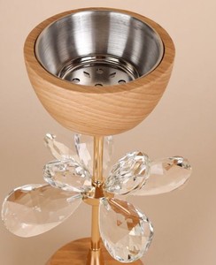 Quemador de incienso de lujo Mabkhara de madera y cristal, quemador de Oud árabe, Majmar decorativo, soporte para fragancias para el hogar - Product Image 3