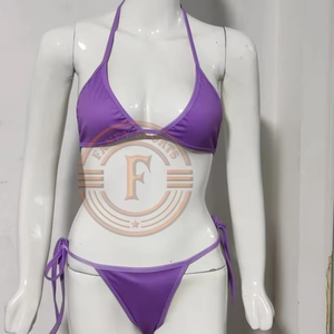 Maillot de bain bikini violet de qualité supérieure, sublimation - Product Image 1