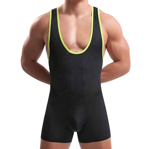 Nuevo diseño, traje de lucha libre personalizado para hombre, espalda cruzada, de secado rápido, uniforme de lucha libre de compresión, ropa deportiva transpirable para equipos. - Product Image 3