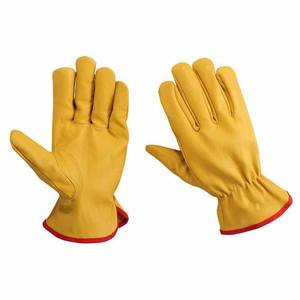 Guantes de Trabajo de Piel de Cabra para Hombre, Resistentes a la Abrasión, de Alta Calidad, Duraderos, Cómodos y Seguros - Product Image 1