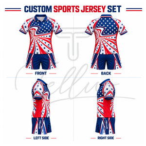 Camiseta de rugby personalizada 100% poliéster transpirable para hombre, uniforme de rugby para adultos para deportes - Product Image 4