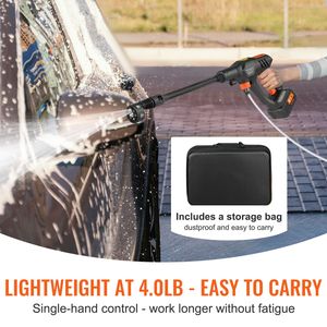 Idropulitrice Cordless ad Alta Potenza 652 PSI con Batteria da 4.0Ah e Applicazione per Lavaggio Auto - Product Image 3