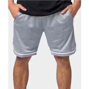 Shorts graphiques personnalisés pour hommes avec logo sublimé, style streetwear uni, doublure et cordon de serrage à imprimé croisé - Product Image 5