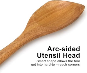 Cuchara de Té de Madera Ecológica Hecha a Mano con Logotipo Personalizado, Cuchara Medidora de Azúcar para Fiestas, Herramienta de Cocina Ligera - Product Image 5