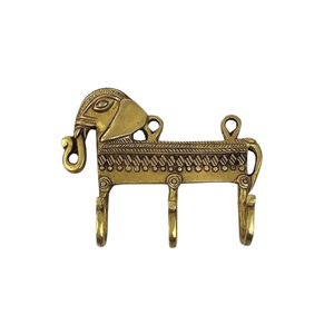 Premium Brass <b>Elephant</b> Wall Hanger Decorative Cloth Hook Handmade Vintage Wall Mounted Key Holder Home <b>Decor</b> Art Organizer XL UV - Product Image 1