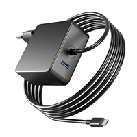 Cargador de Laptop USB-C de 90W Compatible con Lenovo ThinkPad, HP, Dell, Asus Chromebook, Acer, Samsung, MacBook con Puerto USB-A de 5V 2A