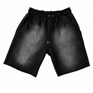 Custom Women's Cotton Fleece <b>Sweat</b> <b>Shorts</b> Breathable Quick Dry Eco-Friendly Drawstring Waist Front Logo Gym Wear OEM Service - Product Image 1