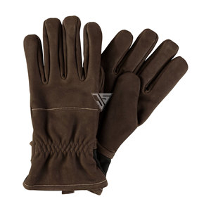 Gants en cuir véritable marron pour homme, chauds et protecteurs contre le froid, pour l'extérieur, l'équitation, avec écran tactile, tendance automne-hiver - Product Image 1
