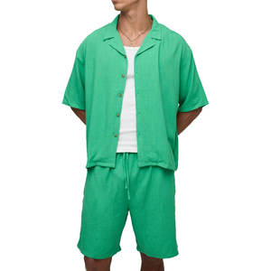 Conjunto de Camiseta y Pantalones Cortos para Hombre, Diseño Nuevo, Verano, Casual, Transpirable, Hecho en Pakistán, Cómodo, Ligero, a Bajo Precio - Product Image 1