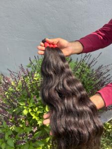 <b>Tape</b> Human Hair Extensions Indian Remy Single Weft Double Drawn Black Straight Hair Extension - Product Image 4