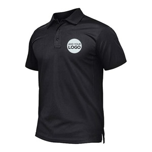 T-shirt tactique de sport, polos de golf athlétiques, polos décontractés élégants à col pour hommes - Product Image 5