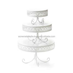 Soporte de pastel de madera Premium con base de acero inoxidable Diseño redondo Adecuado para hoteles Restaurantes y accesorios de mesa - Product Image 6