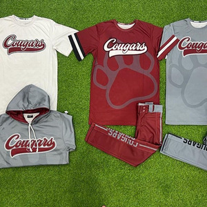 Uniforme de baseball 100% polyester imprimé par sublimation respirant unisexe pour le sport - Product Image 3