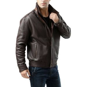 Stylish Men's Genuine <b>Leather</b> <b>Jacket</b> with <b>Long</b> Sleeve Latest Design High Quality Best Popular Style New Condition - Product Image 3