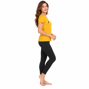 Neat collar and smooth fabric give Woman T <b>shirt</b> a <b>polished</b> casual look with comfortable fit and easy wear throughout the day - Product Image 2