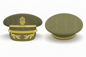 Adjustable Wool Polyester Premium Quality OEM Hand Made Embroidery Brim Peak <b>Caps</b> Latest Design Comfortable Uniform Visor <b>Hats</b> - Product Image 5