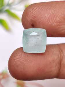 Piedra Preciosa de Aguamarina Natural con Corte Cojín, Piedra Suelta de Primera Calidad para Joyería, Excelente Grado Raro, Certificada por Terceros, Color Azul - Product Image 6