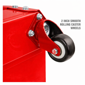 Tabouret roulant de mécanicien avec 2 tiroirs de rangement d'outils, siège de garage robuste, capacité de 280 lbs avec roues pivotantes GAPGAR027 - Product Image 3