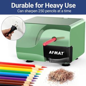 Taille-crayon électrique robuste, capacités de 6 à 8 mm, affûtage rapide en 3 à 5 secondes, 3 réglages de précision, plus de 10 000 utilisations pour crayons de 6 à 8 mm - Product Image 2