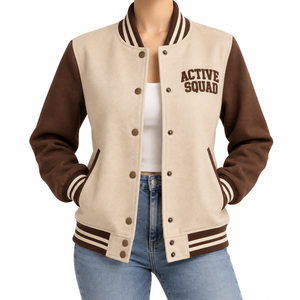 Chaqueta Varsity Corta para Mujer, Precio al por Mayor, Tendencia 2026, Parches Bordados de Alta Calidad, Logotipo Personalizado de Béisbol - Product Image 6