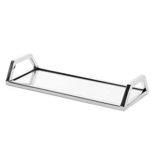 Luxury Design High Quality Handmade Sturdy Durable Metal Rectangle Shape Stainless <b>Steel</b> Metal Serving Tray - Product Image 3