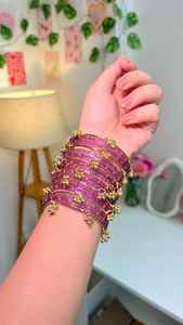 Professional Manufactures Decorative Glass Kashmiri <b>Bangles</b> for Ladies Factory Made Women Velvet Glass <b>Bangles</b> <b>Set</b> Available - Product Image 5