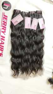 Extensions de cheveux 100% naturels Remy indiens non traités, bouclés crépus, 28 pouces, noirs, provenant du Temple Jerry Curly - Product Image 6