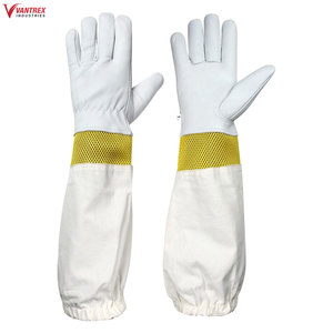 Guantes de Apicultura de Cuero de Cabra de Alta Calidad con Agarre Antideslizante, Forro de Algodón Transpirable, Protección para Manos y Brazos - Product Image 5