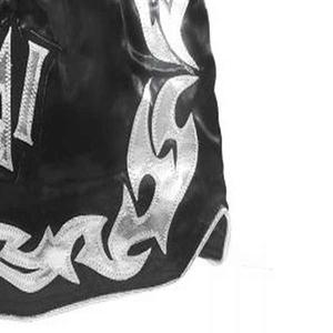 Shorts de Muay Thai taille haute noir et blanc pour homme, imprimés, pour la boxe thaï et le MMA, vente en gros - Product Image 4